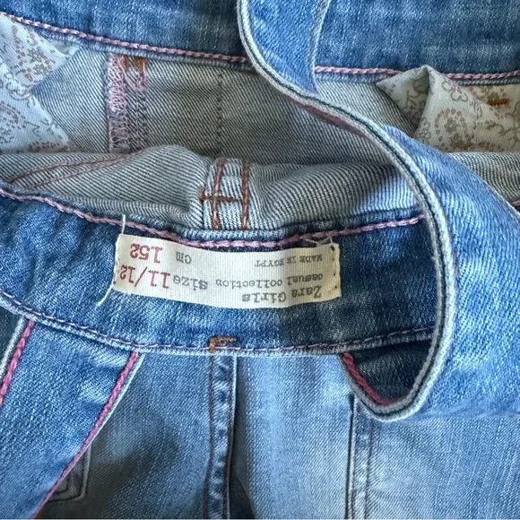 Zara Girl’s Denim Overalls NEW Size 11-12 Teens Cute Fall Outfit Jeans Pants - Picture 10 of 11